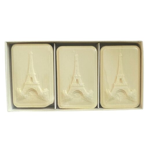 Eiffel Tower Orange Cinnamon Soap Set 3 Bars Made in France Savons Cannelle - Picture 8 of 16